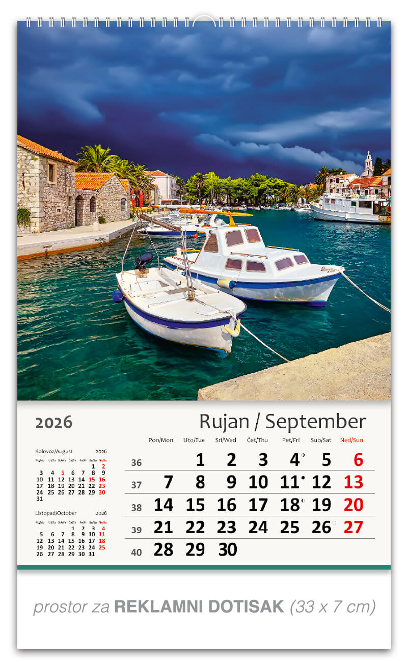 Okomiti kalendar “Jadransko more“ - Slika 10