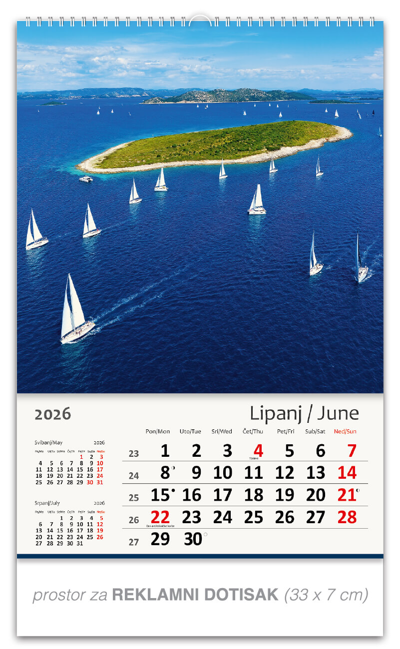 Okomiti kalendar “Jadransko more“ - Slika 7