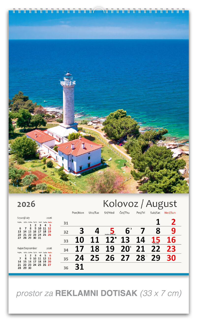 Okomiti kalendar “Jadransko more“ - Slika 9