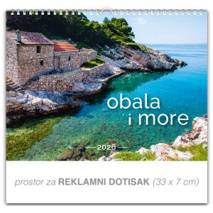 Preklopni zidni kalendar "Obala i more"