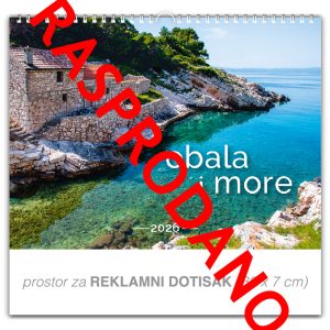Preklopni zidni kalendar "Obala i more"