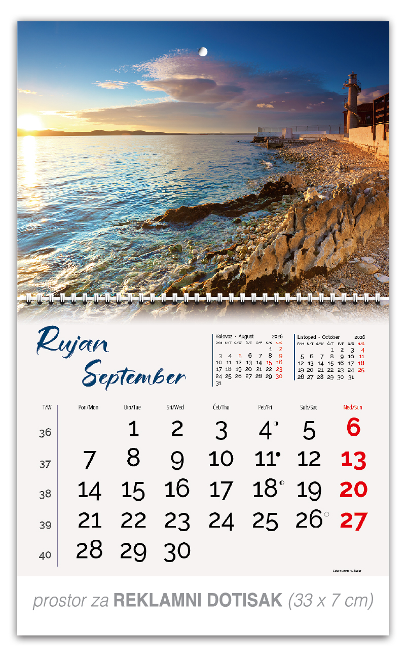 Preklopni zidni kalendar "Obala i more" - Slika 10