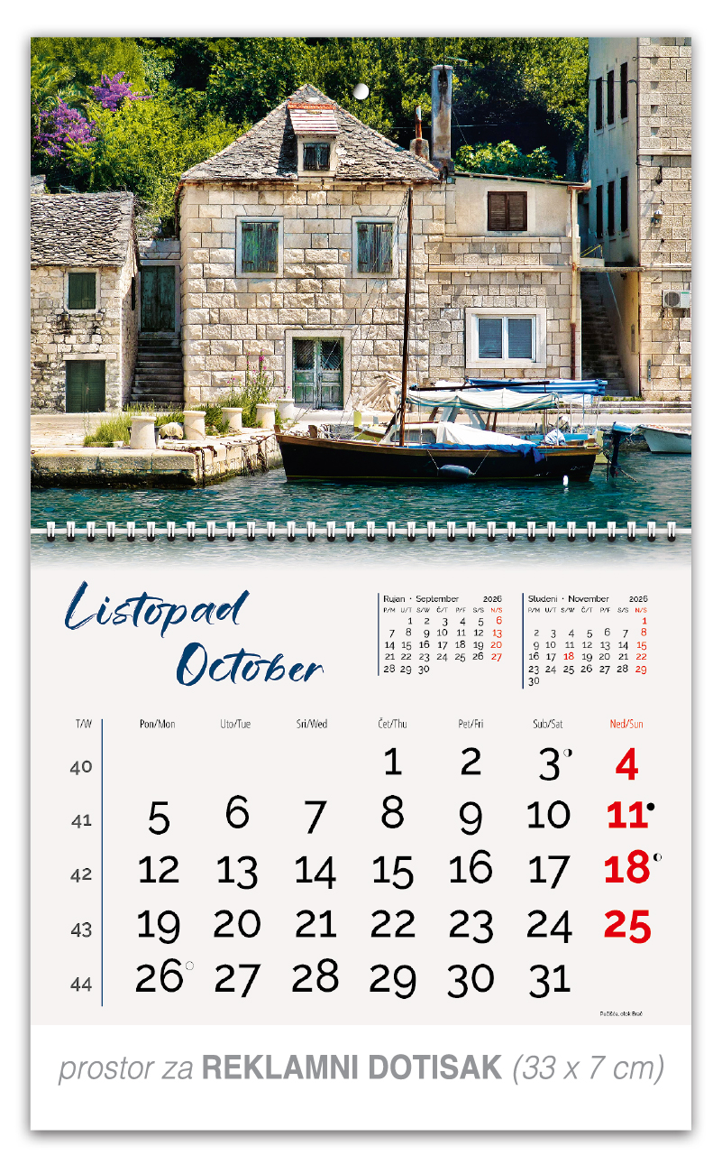 Preklopni zidni kalendar "Obala i more" - Slika 11