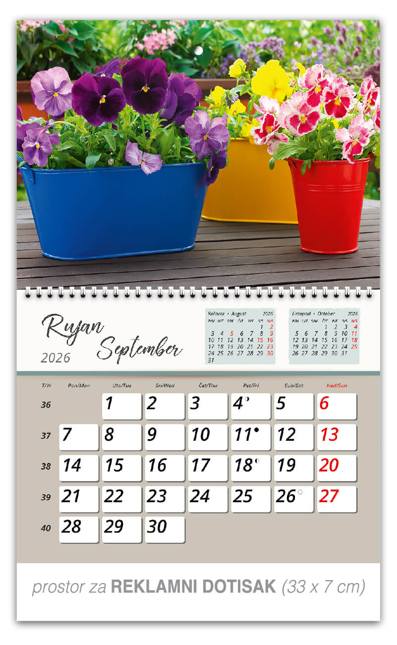 Preklopni zidni kalendar “Vrtne oaze” - Slika 10