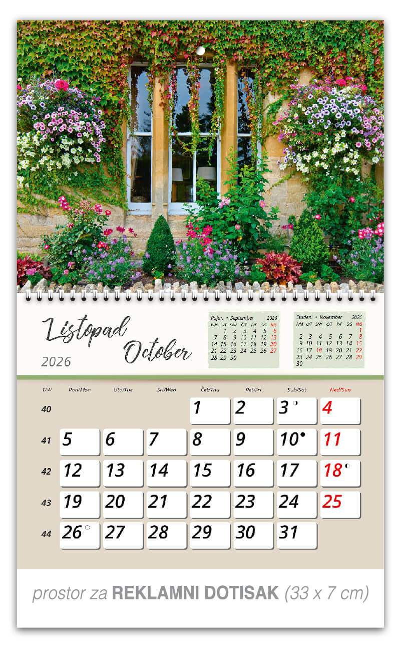 Preklopni zidni kalendar “Vrtne oaze” - Slika 11