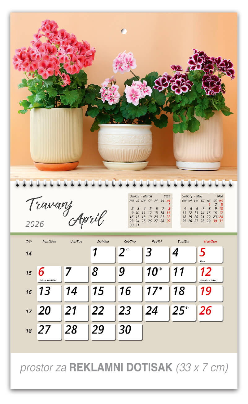 Preklopni zidni kalendar “Vrtne oaze” - Slika 5
