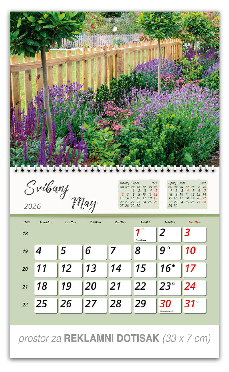 Preklopni zidni kalendar “Vrtne oaze” - Slika 6