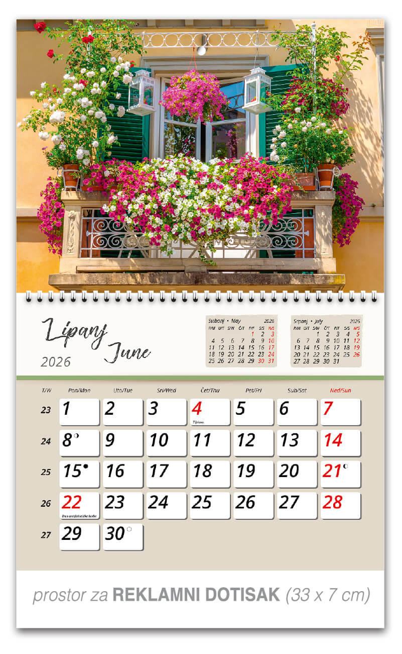 Preklopni zidni kalendar “Vrtne oaze” - Slika 7