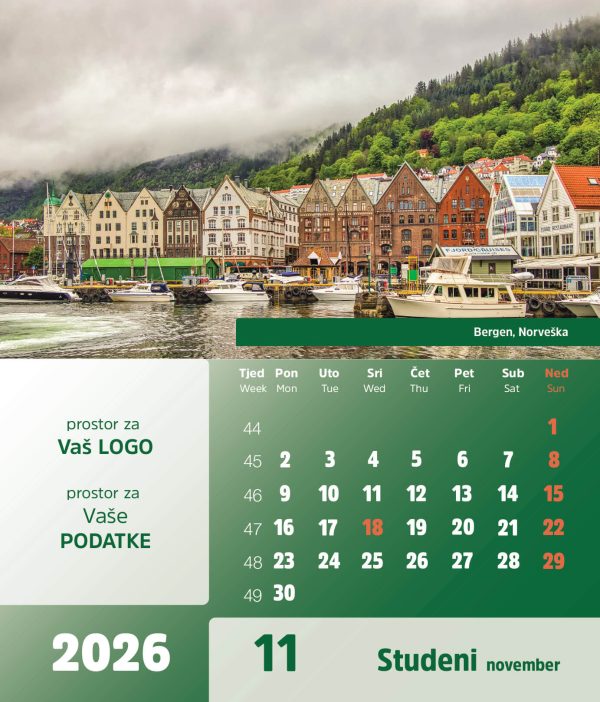 Stolni CD kalendar – 2026 – “Europa” - Slika 12