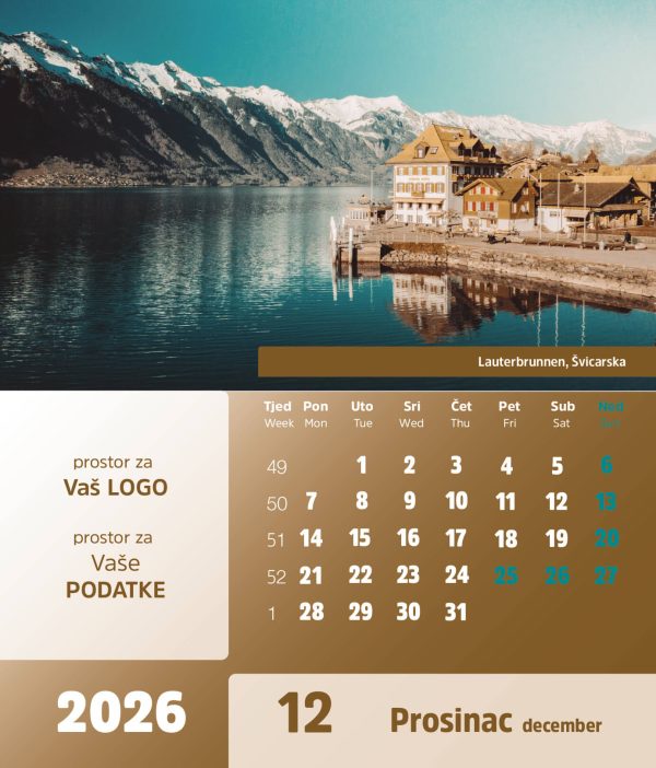 Stolni CD kalendar – 2026 – “Europa” - Slika 13
