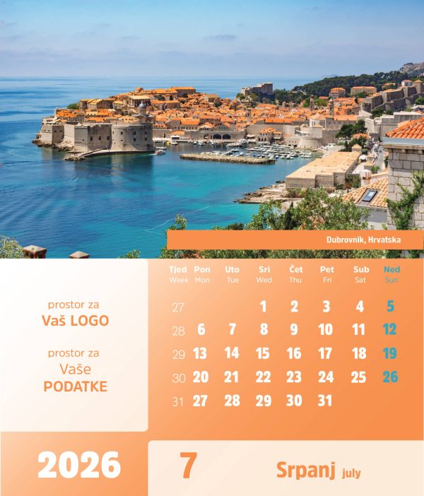 Stolni CD kalendar – 2026 – “Europa” - Slika 8