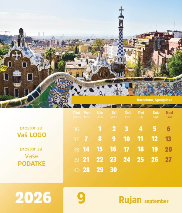 Stolni CD kalendar – 2026 – “Europa” - Slika 10