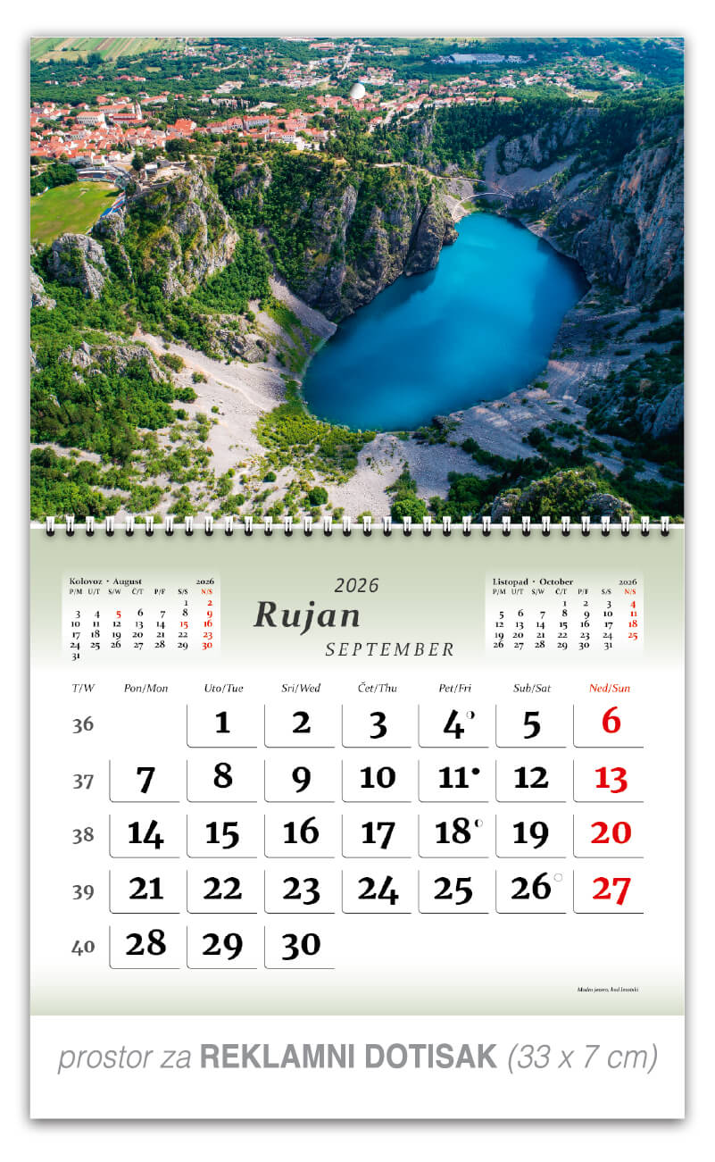 Preklopni zidni kalendar “Čudesna Hrvatska“ - Slika 10