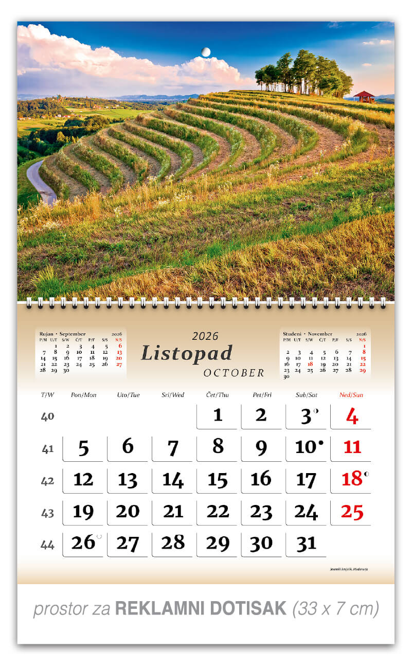 Preklopni zidni kalendar “Čudesna Hrvatska“ - Slika 11