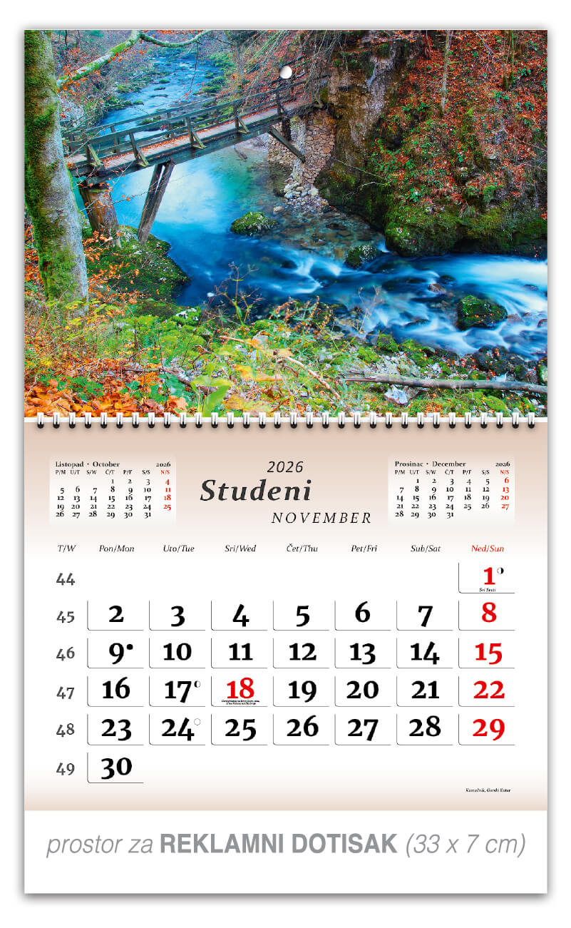 Preklopni zidni kalendar “Čudesna Hrvatska“ - Slika 12