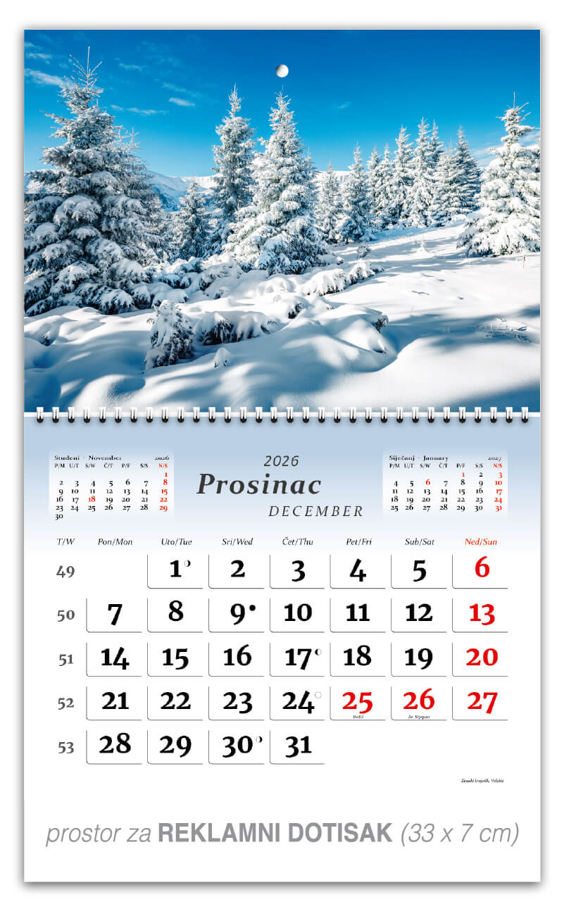 Preklopni zidni kalendar “Čudesna Hrvatska“ - Slika 13