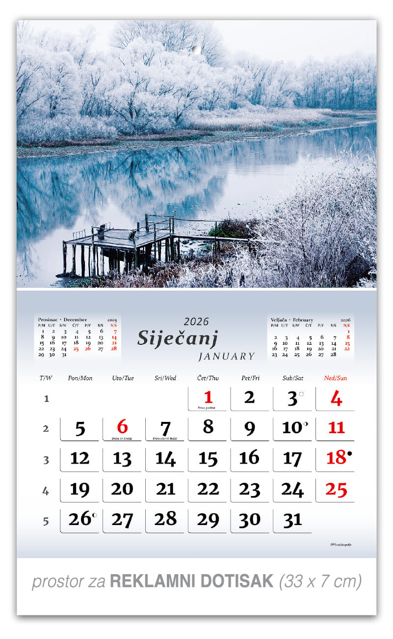 Preklopni zidni kalendar “Čudesna Hrvatska“ - Slika 2