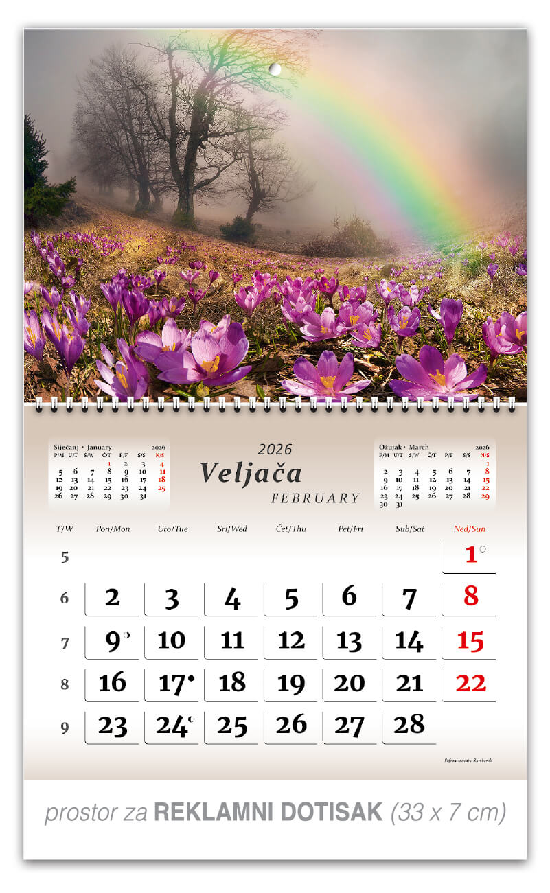 Preklopni zidni kalendar “Čudesna Hrvatska“ - Slika 3