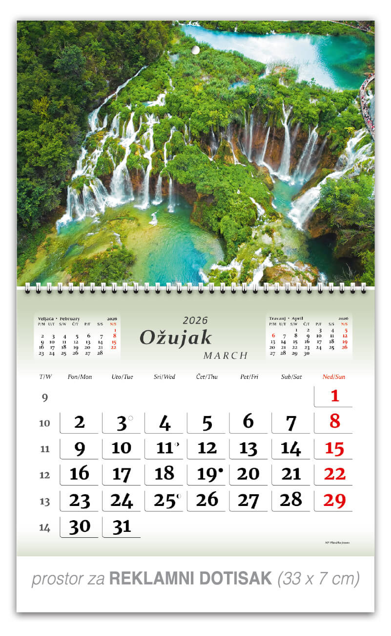 Preklopni zidni kalendar “Čudesna Hrvatska“ - Slika 4