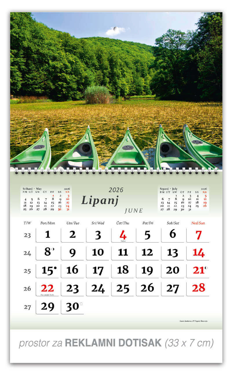 Preklopni zidni kalendar “Čudesna Hrvatska“ - Slika 7