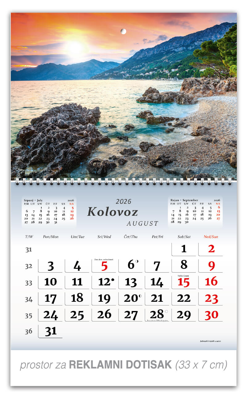 Preklopni zidni kalendar “Čudesna Hrvatska“ - Slika 9