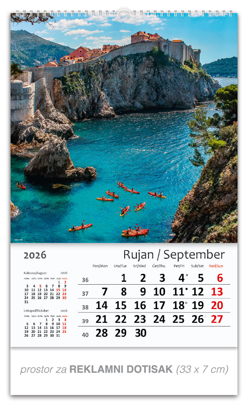 Okomiti kalendar “Hrvatska Croatia“ - Slika 10