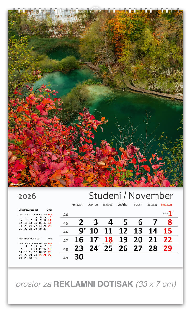 Okomiti kalendar “Hrvatska Croatia“ - Slika 12