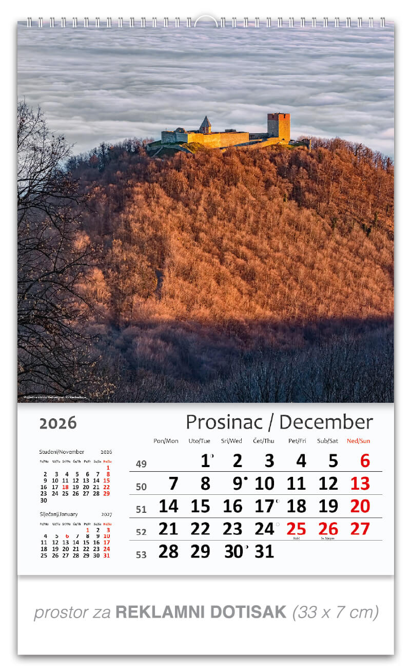 Okomiti kalendar “Hrvatska Croatia“ - Slika 13