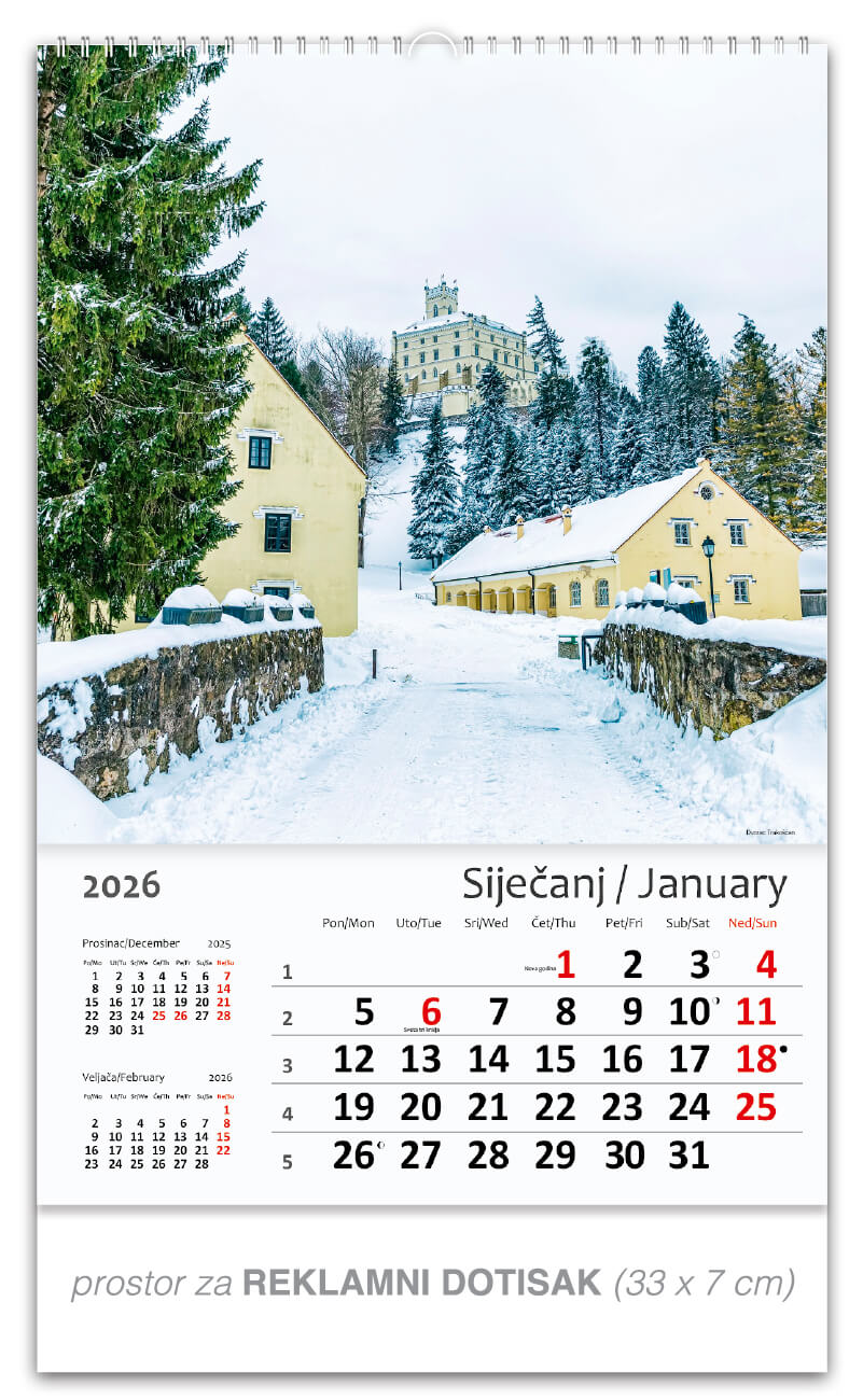 Okomiti kalendar “Hrvatska Croatia“ - Slika 2