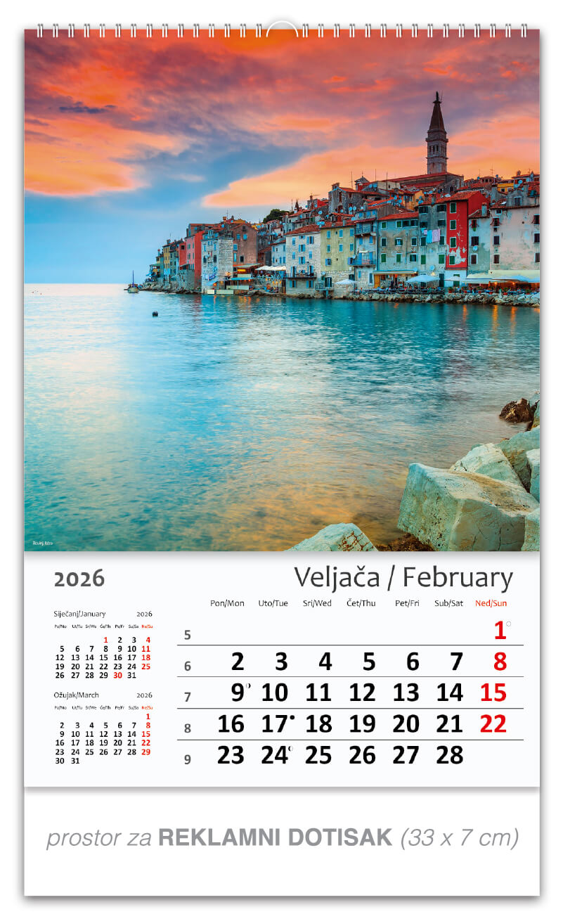 Okomiti kalendar “Hrvatska Croatia“ - Slika 3