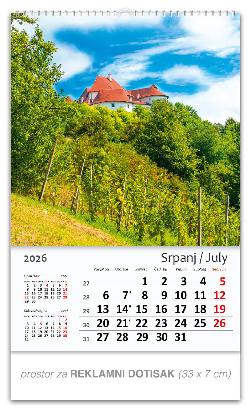 Okomiti kalendar “Hrvatska Croatia“ - Slika 8