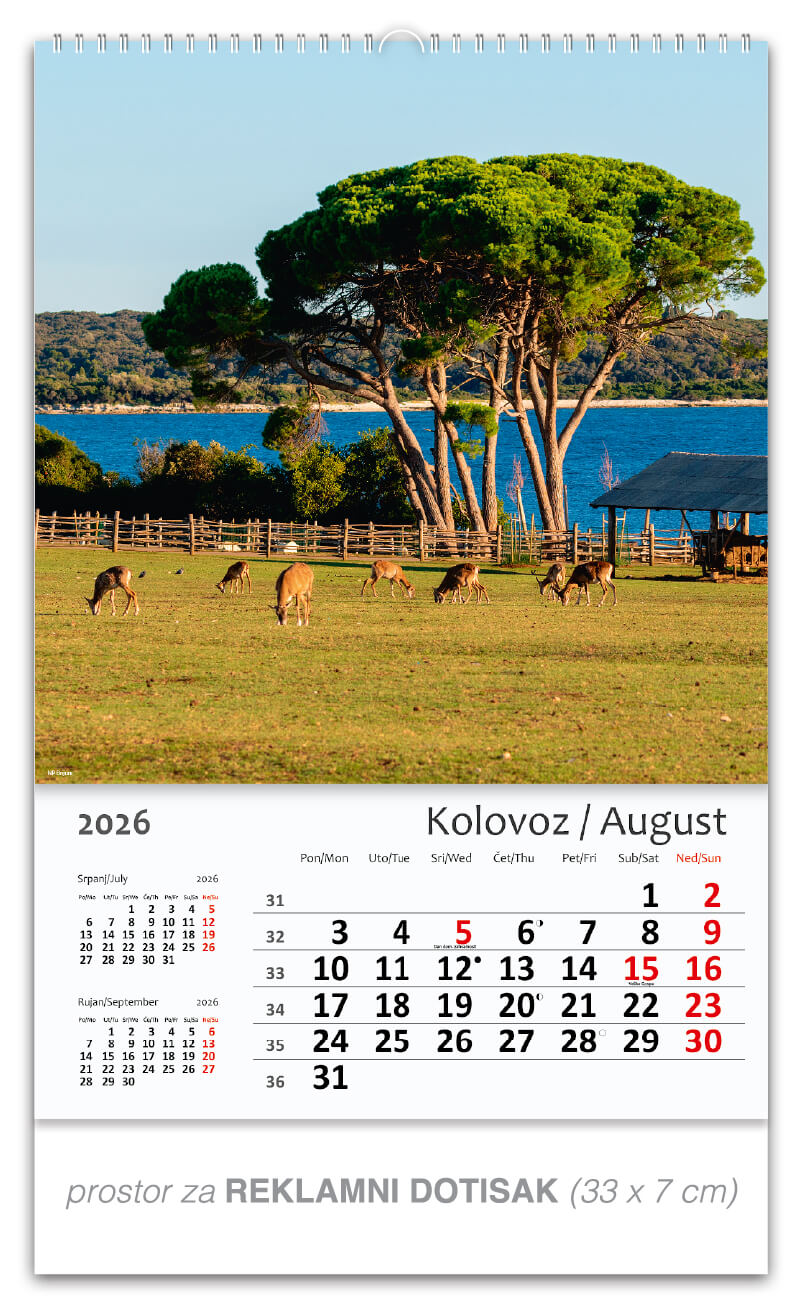 Okomiti kalendar “Hrvatska Croatia“ - Slika 9