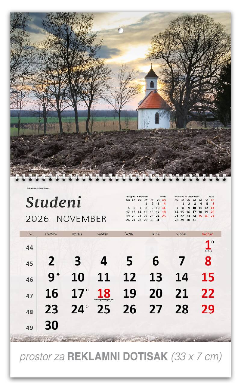 Preklopni zidni kalendar “Hrvatski krajolici” - Slika 12