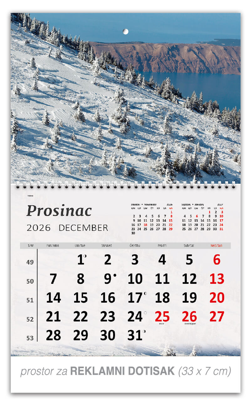 Preklopni zidni kalendar “Hrvatski krajolici” - Slika 13