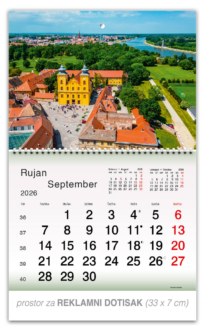 Preklopni zidni kalendar “Plavo zelena Hrvatska” - Slika 10