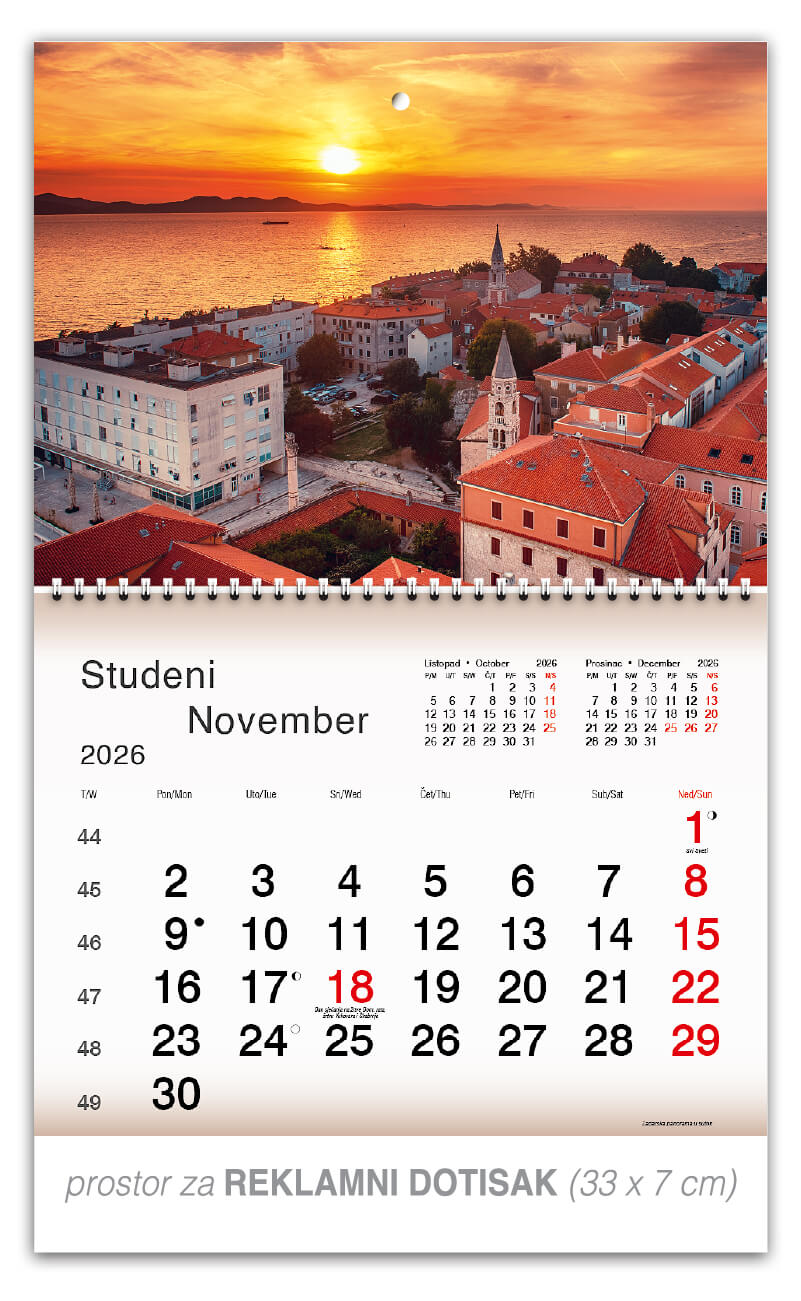 Preklopni zidni kalendar “Plavo zelena Hrvatska” - Slika 12