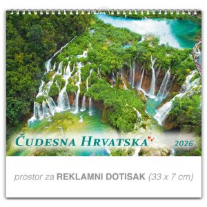Preklopni zidni kalendar “Čudesna Hrvatska“