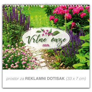Preklopni zidni kalendar “Vrtne oaze”