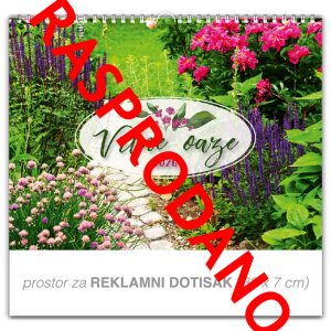 Preklopni zidni kalendar “Vrtne oaze”