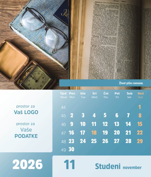 Stolni CD kalendar – 2026 – “Vremeplov” - Slika 12