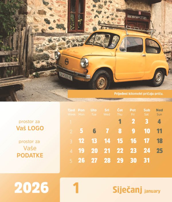 Stolni CD kalendar – 2026 – “Vremeplov” - Slika 2