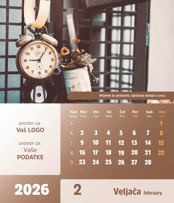 Stolni CD kalendar – 2026 – “Vremeplov” - Slika 3