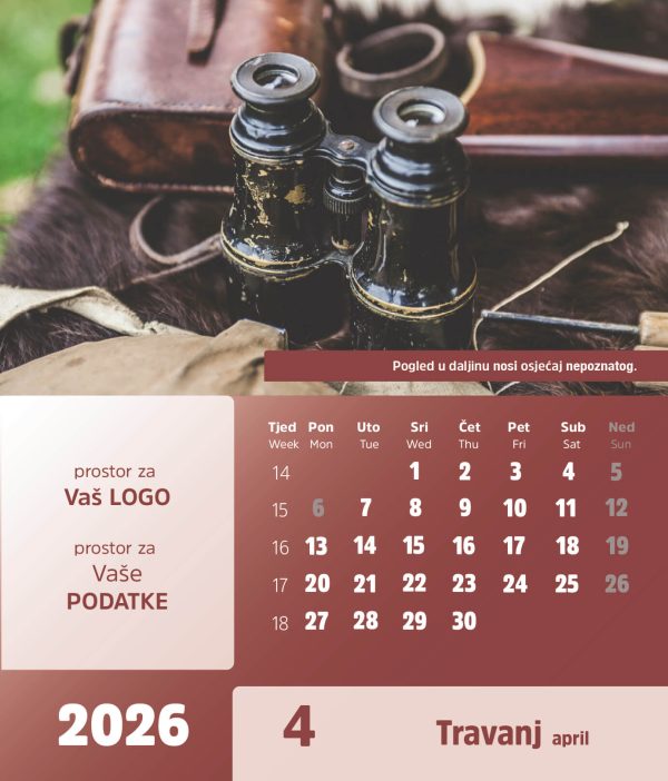 Stolni CD kalendar – 2026 – “Vremeplov” - Slika 5