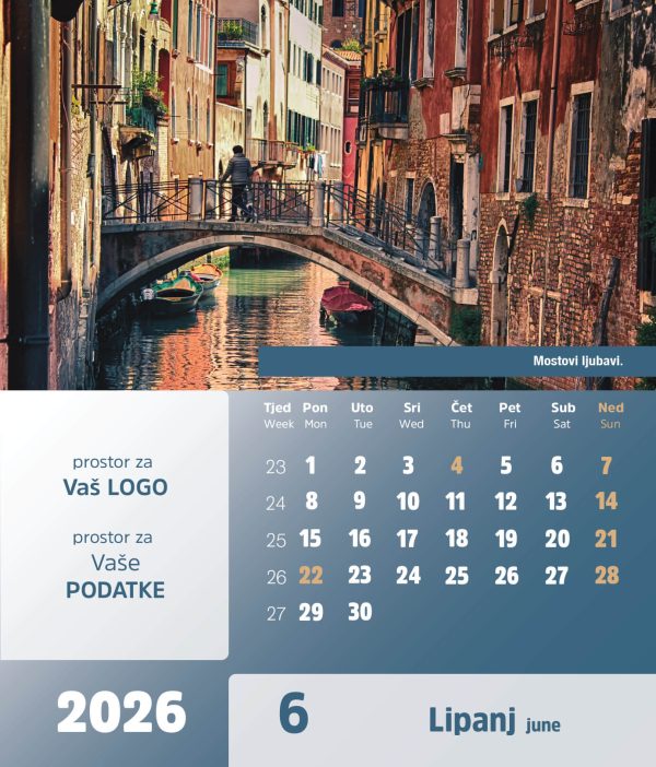 Stolni CD kalendar – 2026 – “Vremeplov” - Slika 7