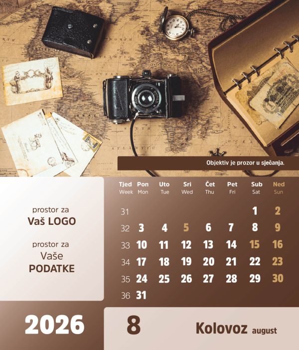 Stolni CD kalendar – 2026 – “Vremeplov” - Slika 9