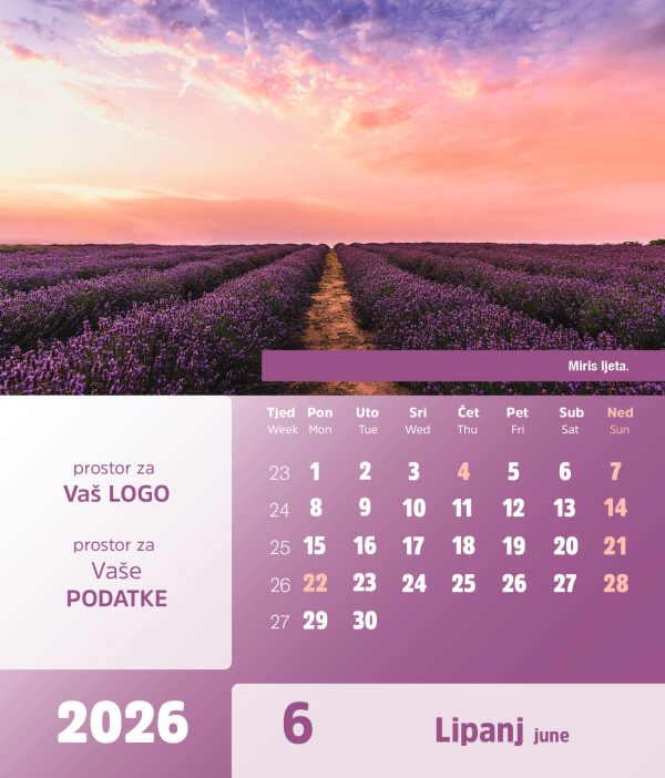 Stolni CD kalendar – 2026 – “Natura” - Slika 7