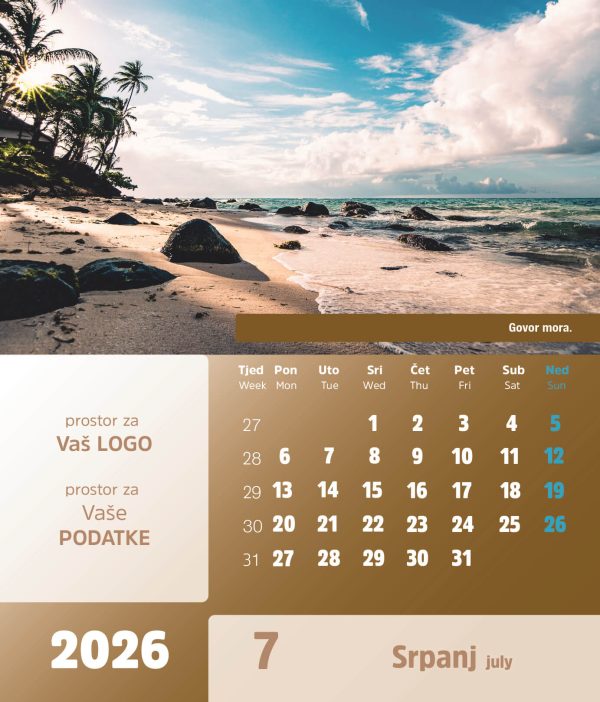 Stolni CD kalendar – 2026 – “Natura” - Slika 8