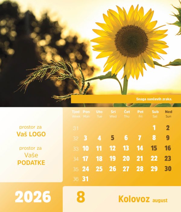 Stolni CD kalendar – 2026 – “Natura” - Slika 9