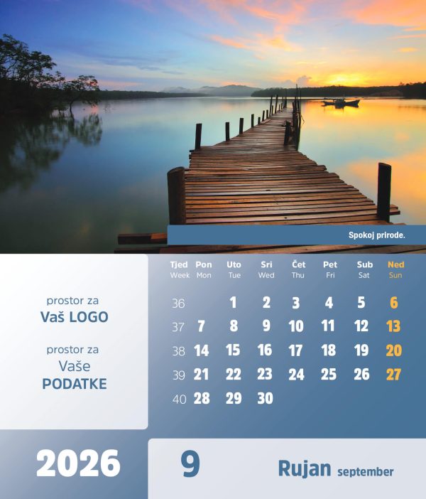 Stolni CD kalendar – 2026 – “Natura” - Slika 10