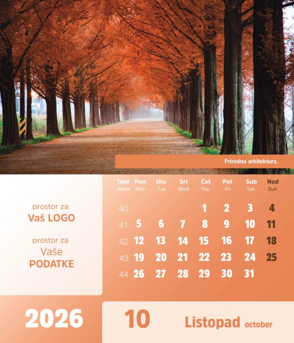 Stolni CD kalendar – 2026 – “Natura” - Slika 11